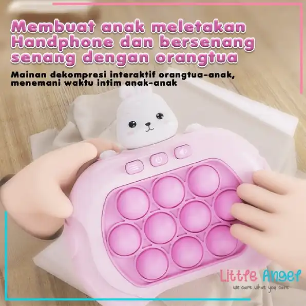 POP IT ELEKTRONIK Mainan Edukasi Anak Squishy Viral Push Bubble Game Pop It Nyala Musik Light LED Fi