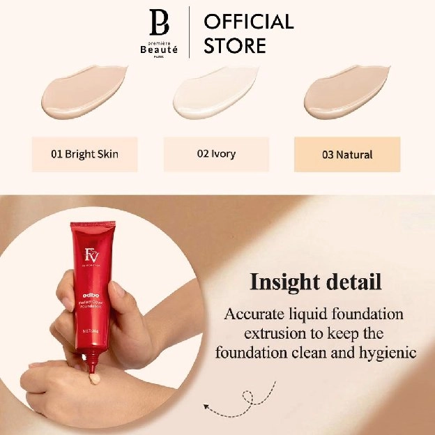 [BPOM] OdbO FV original Cover Foundation 30g fondation viral waterproof Perfect Magic flawless and l