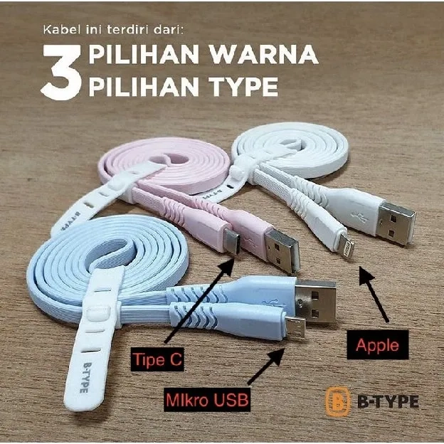 KABEL FASTCHARGING 2 METER SUPPORT OPPO VIVO SAMSUNG REALME XIAOMI DAN IOS