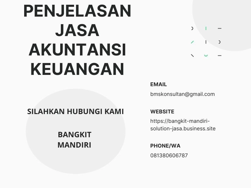 Jasa accounting service dan pajak