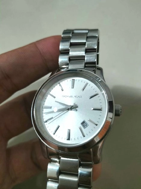 Jam Michael Kors Silver Stainless Steel Runway ORI