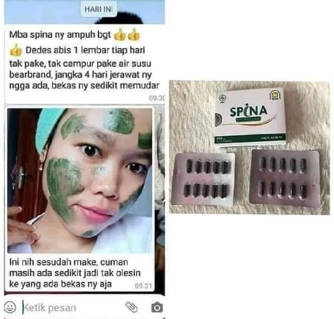 Masker Spirulina Nasa