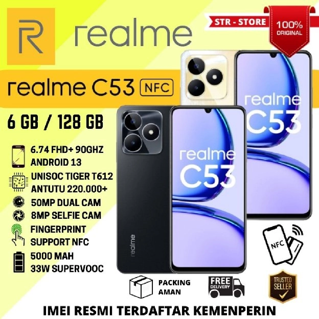 REALME C53 6/128 GB GARANSI RESMI