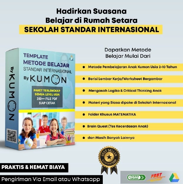 BERMAIN SAMBIL BELAJAR ALA KUMON. UNTUK MEMBANTU MENDIDIK SEKALIGUS MENGHIBUR BUAH HATI TERCINTA