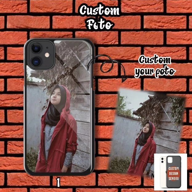 Custom hardcase 2d glossy custom OPPO VIVO SAMSUNG XIAOMI