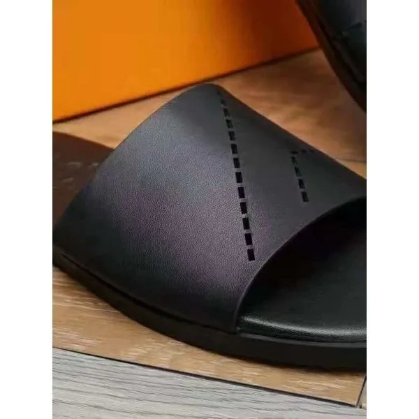 Sandal selop slide slippers leather kulit pria hermes