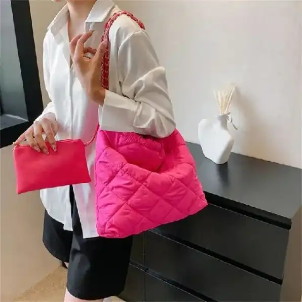 Puffy Bag Ratu Shoulder Bag Bubble Import / Tas Selempang Bahu Tali Rantai / Totebag Wanita Kekinian