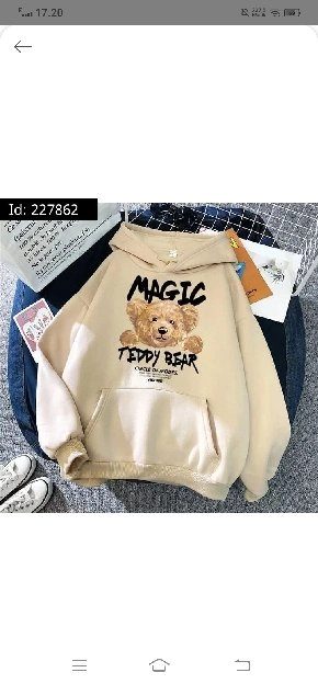 GR88 HOODIE WANITA MAGIC TEDDY BEAR