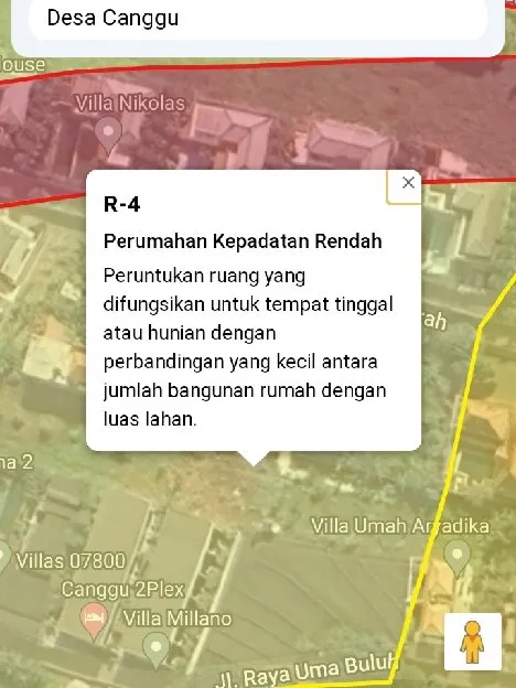 Dijual 1,06 are, Jl. Kayu Tulang Utara Raya Umah Buluh Canggu Kuta Utara