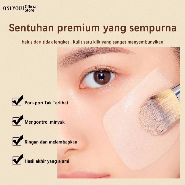 【BPOM】ONLYOU Foundation-Concealer Krim Pelembab mengecilkan Pori-pori BB Cream Oil Makeup Foundation