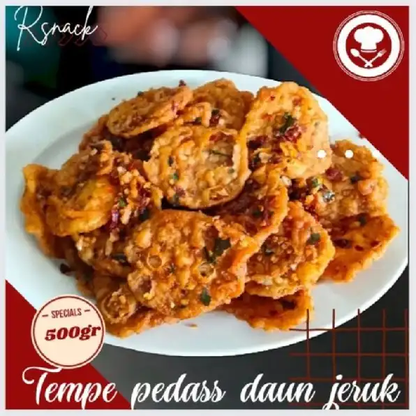 best seller keripik tempe rosalinda pedas daun jeruk 500gr