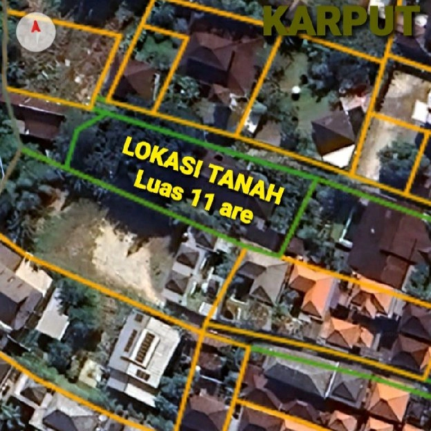 Dijual 11 are, Jl. Pantai Batu Bolong Canggu Kuta Utara Badung