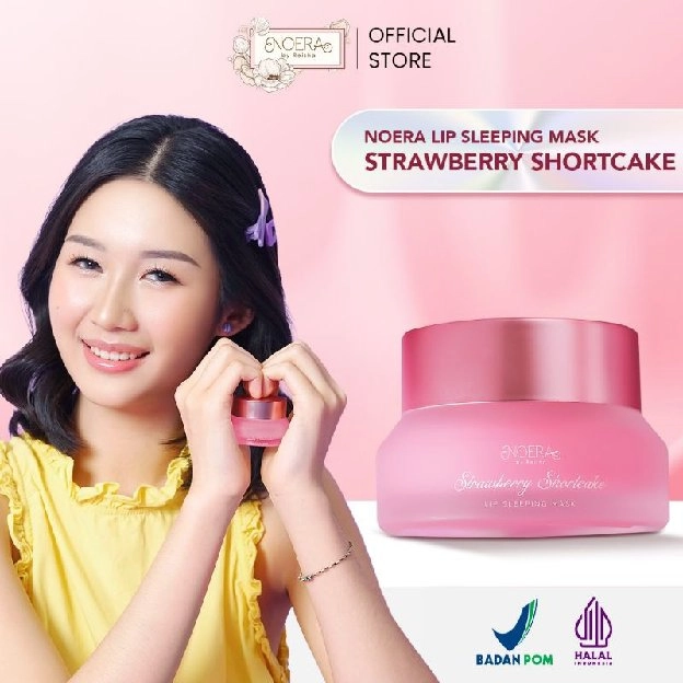 Noera Lip Sleeping Mask | Masker Bibir Pencerah Bibir Pelembab Bibir