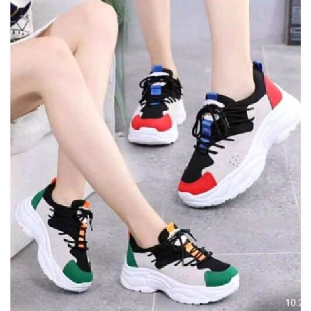 Sepatu Wanita sneakers fashion trendy Korean style AM01