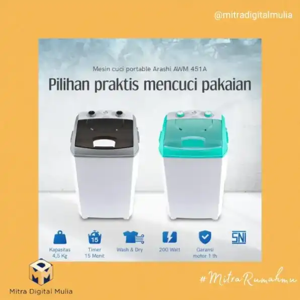 Mesin Cuci Mini Portable Washing Machine