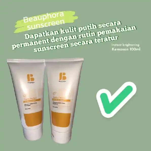 sunscreen memutihkan kulit secara instant alami