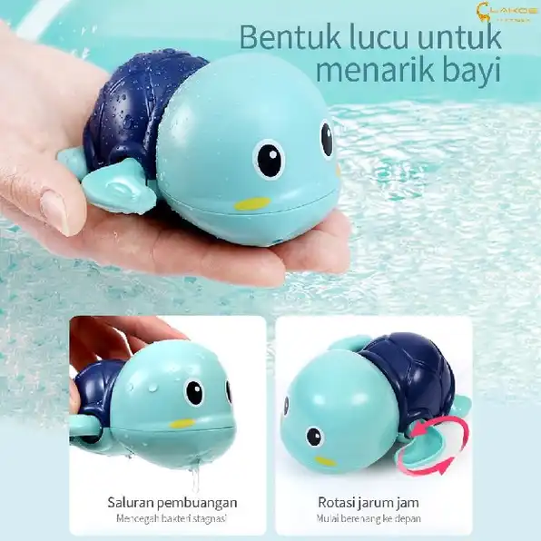 Mainan mandi bayi Jarum Jam / Mainan Penyu Renang