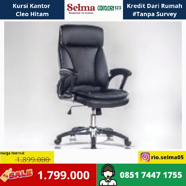 Kursi Kantor Cleo Hitam 