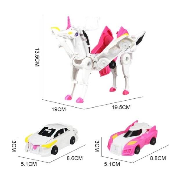 Mainan Anak Robot Mobil Unicorn Deformasi ~ Unicorn Deformation 2 in 1