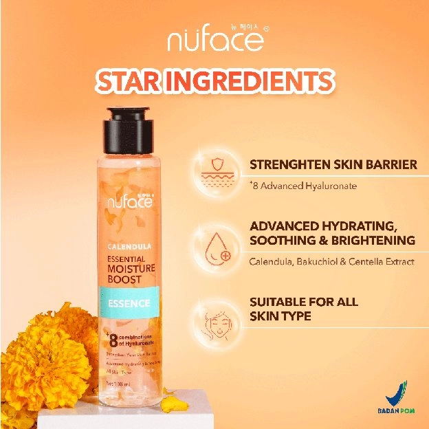 Nuface Calendula Essential Moisture Boost Skin Barrier Package