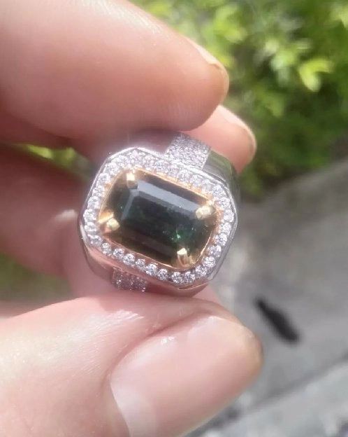 NATURAL GREEN TOURMALINE asli 