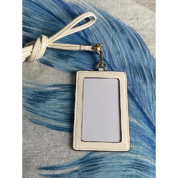 Coach ID Lanyard In White Flower (C2385)