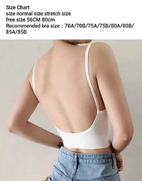 Women bralette U type backless. 