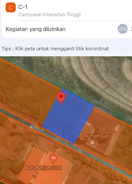 Dijual 2,63 are, Jl. Padang Linjong Batu Mejan Canggu Kuta Utara