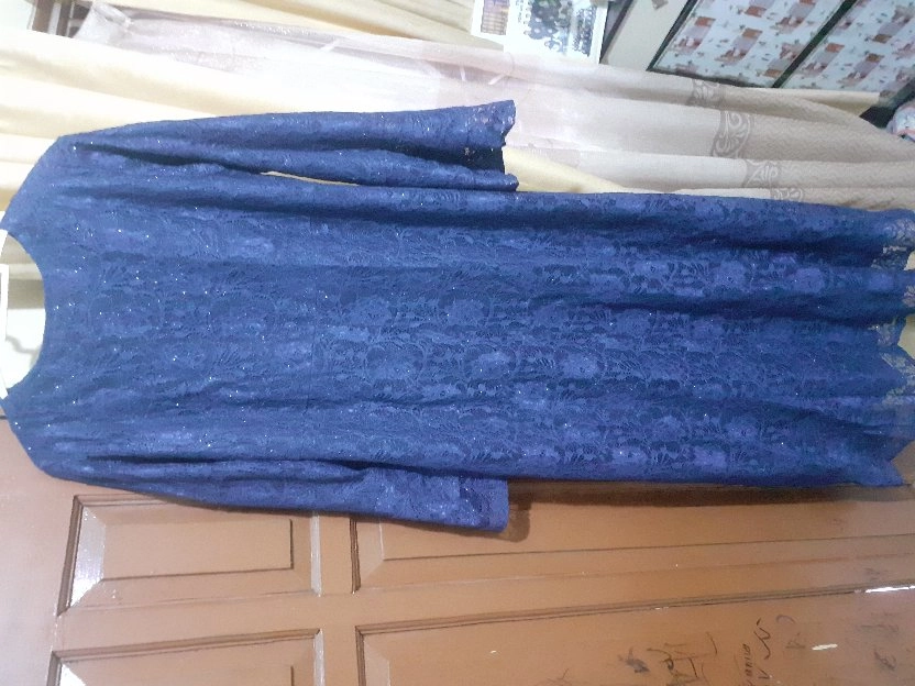 gamis brukat navy