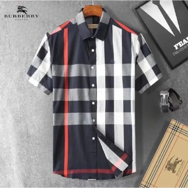 KEMEJA LENGAN PENDEK PRIA BURBERRY 1003