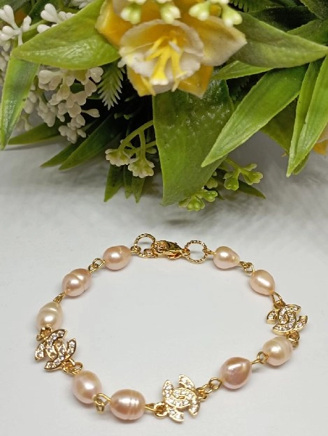 Gelang Mutiara ( Rodium )