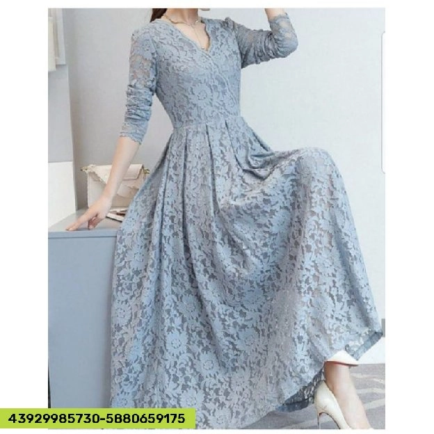 DISKON ❗❗DRESS MAXI WANITA BRUKAT CESSIE 