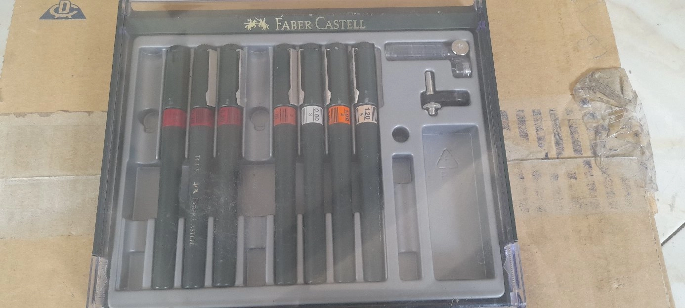 pen set tehnical drawing FABER CASTELL 