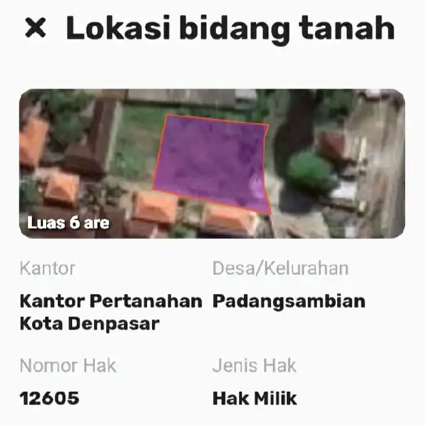 Dijual 8 are, Jl. Mahendradata Padangsambian Denpasar Barat