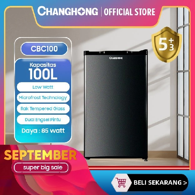 Changhong Kulkas 1 pintu (Refrigerator) Lemari Es Kapasitas 100 Liter