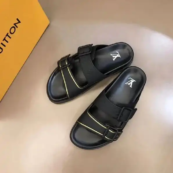 sandal selop pria louis vuitton lv