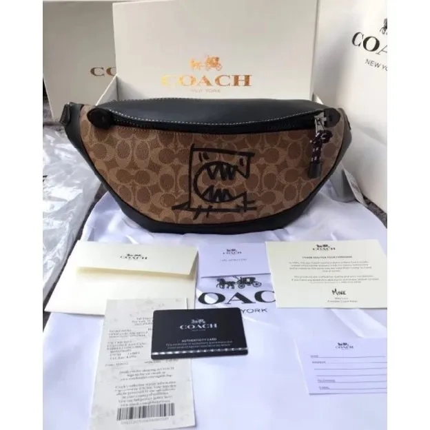 TAS COACH WAISTBAG MONSTER IN SIGNATURE CANVAS 75761 wb