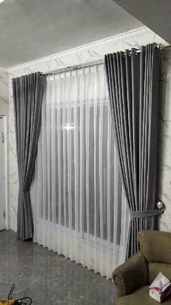 Korden Gorden Curtain Blackout Warna Abu Cantik 