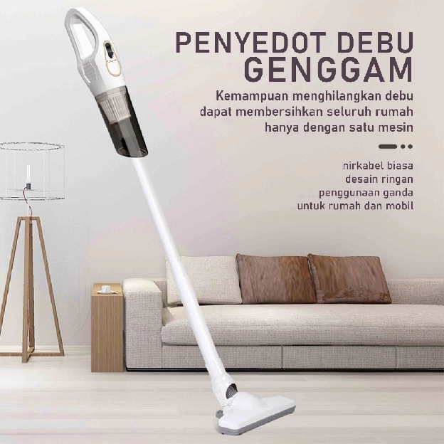 Penyedot debu Wireless pembersih debu genggam rumah tangga penghisap debu portabel Pengumpul Debu Ke