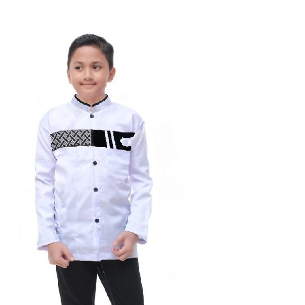 Baju koko anak/remaja lengan panjang sd/smp kobata anak