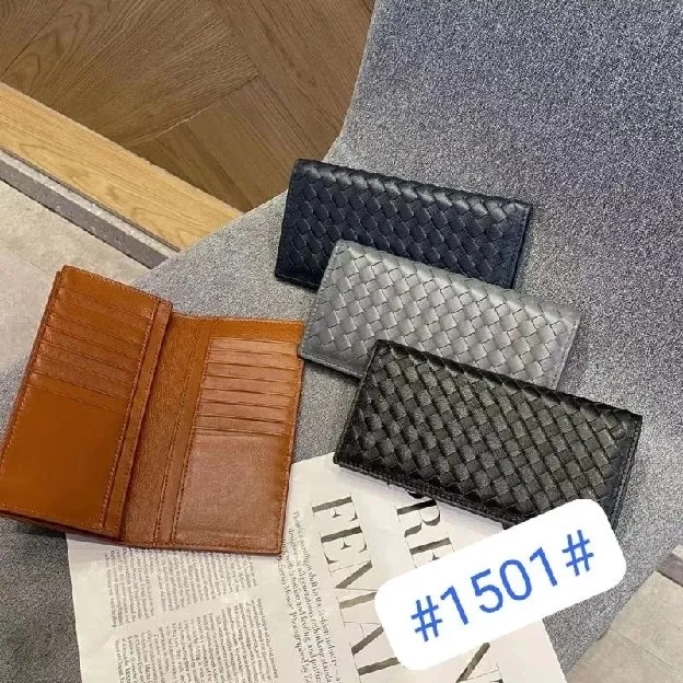 Dompet Pria & Wanita Bottega veneta Kulit Anyam Isi banyak Slot Kartu