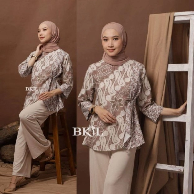 Baju Batik wanita Kenongo Kemeja Batik terbaru