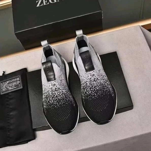 Sepatu slip on pria ermenegildo zegna