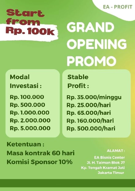 E-Voucher Aktivasi Mini Gold Mining/Peluang Investasi Logam Mulia