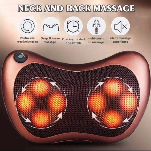 Bantal Pijat 8 Bola Massage Pillow Mobil dan Rumah Car Home Bantal Pijat Leher Punggung