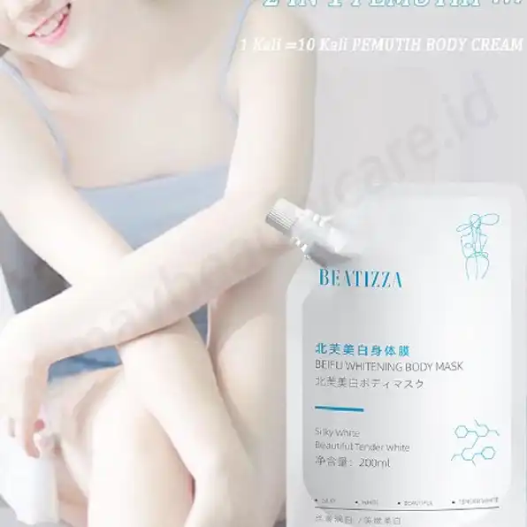 2 IN 1 Body Mask Whitening Cream Blecing Pemutih Badan Permanen Cepat Dan Ampuh | 100% Asli Pelembab