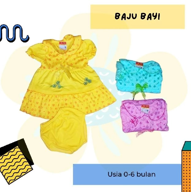 1 paket newborn isi 12 set baju bayi 