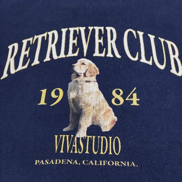 Kaos vintage Retriever Club 1984 official Tag vivastudio second