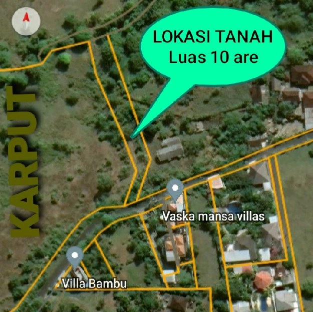 Dijual 10 are, Jl. Melangkaja GOA GONG Ungasan Kuta Selatan