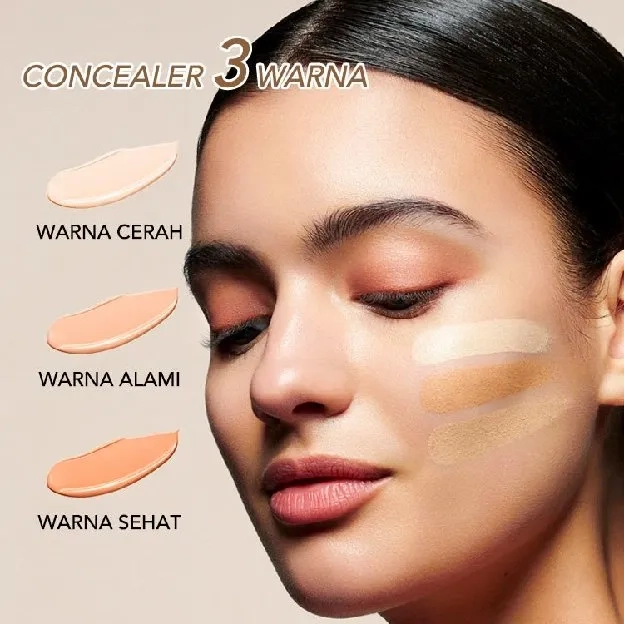 Korea Selatan Quran TFIT 3 Warna Concealer Full Cover Cream Concealer Matte Cover Lingkaran Hitam